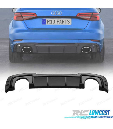 DIFUSOR AUDI A3 S LINE HATCHBACK 17-20 LOOK RS3