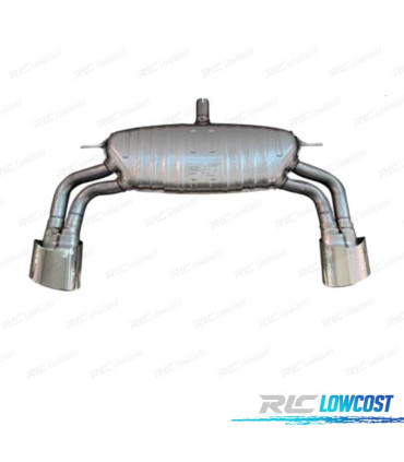 PANELA DE ESCAPE AUDI A3 S LINE SEDAN 17-20 LOOK RS3 CROMADO