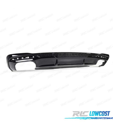DIFUSOR AUDI A4 B9 S-LINE 19-23 LOOK S4 PRETO BRILHANTE