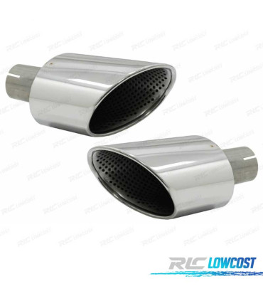 PONTEIRAS DE ESCAPE AUDI A4 B9 A5 F5 LOOK RS 16-19 CROMADO