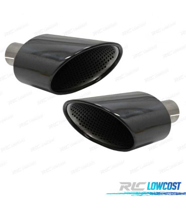 PONTEIRAS DE ESCAPE AUDI A4 16-19 LOOK RS4 PRETO
