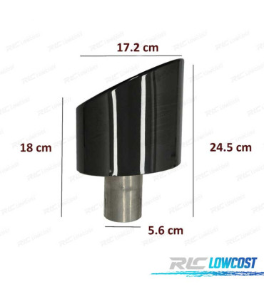 PONTEIRAS DE ESCAPE AUDI A4 16-19 LOOK RS4 PRETO