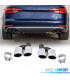 PONTEIRAS DE ESCAPE AUDI A4 16-19 LOOK S4 CROMADO