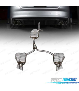 LINHA DE ESCAPE AUDI A5 12-16 LOOK S5 CAT PRETO