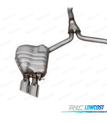 LINHA DE ESCAPE AUDI A5 12-16 LOOK S5 CAT PRETO