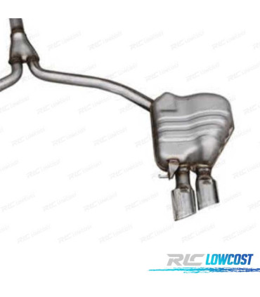 LINHA DE ESCAPE AUDI A5 12-16 LOOK S5 CAT PRETO