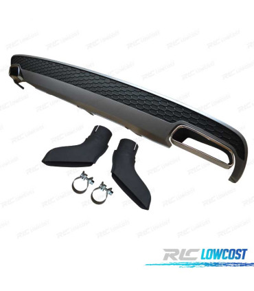 DIFUSOR AUDI A6 12-15 LOOK RESTYLING + PONTEIRAS DE ESCAPE