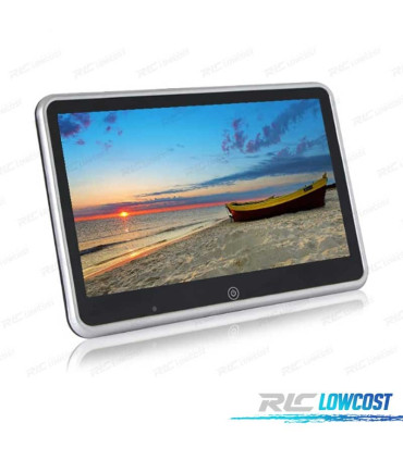 ECRÃ PARA ENCOSTO DE CABEÇA MULTIMEDIA 10 PULGADAS HD TÁCTIL USB SD