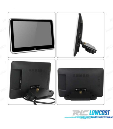 ECRÃ PARA ENCOSTO DE CABEÇA MULTIMEDIA 10 PULGADAS HD TÁCTIL USB SD