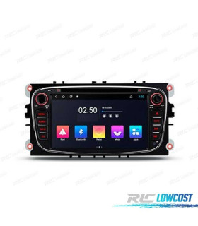 AUTO RADIO ANDROID 11 GPS ECRA TACTIL 7" PARA FORD PRETO