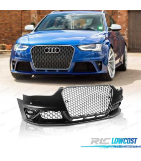 PARACHOQUES FRONTAL SEM FAROIS DE NEVOEIRO AUDI A4 B8 11-15 PDC SRA LOOK RS GRELHA CROMADA