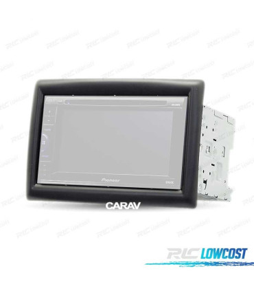 MOLDURA ADAPTADOR PRETO PARA RADIO 2-DIN PARA RENAULT MEGANE 02-09