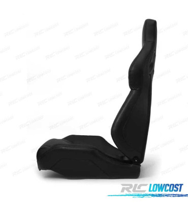 BAQUET BACKET DESPORTIVA COURO PRETA ESTILO SPORTSTER