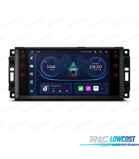 AUTO RÁDIO GPS ANDROID 10 PARA DODGE JEEP CHRYSLER 07-11