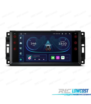 AUTO RÁDIO GPS ANDROID 10 PARA DODGE JEEP CHRYSLER 07-11