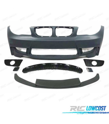PARA-CHOQUES FRONTAL BMW E81 E82 E88 06-10 LOOK 1M PDC + SPOILER FRONTAL