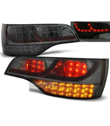 FAROLINS TRASEIROS LED PARA AUDI Q7 4L 06-09 VERMELHO BRANCO