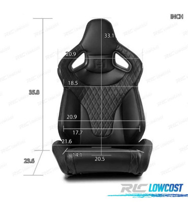 BAQUET BACKET DESPORTIVA COURO PRETA ESTILO SPORTSTER