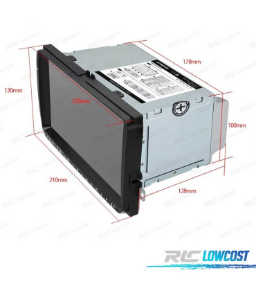 AUTO RÁDIO GPS ANDROID 12 VOLKSWAGEN VW PARA SEAT SKODA