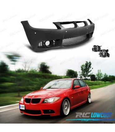 PÁRA-CHOQUES FRONTAL BMW E90 E91 05-08 LOOK M3 PDC + FARÓIS NEVOEIRO