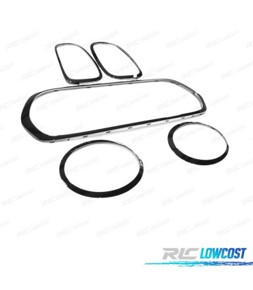 FRISOS FARÓIS E GRADE MINI F55 F56 F57 21- JCM PRETO