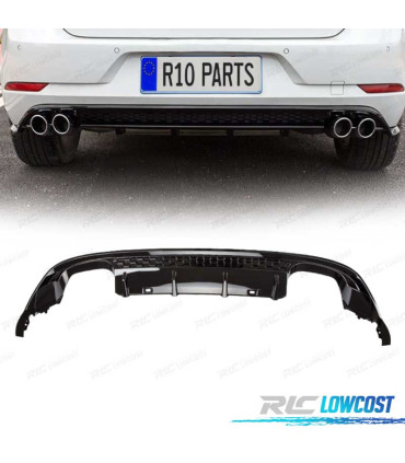 DIFUSOR VOLKSWAGEN VW GOLF 7.5 17-20 LOOK R PRETO