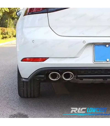 DIFUSOR VOLKSWAGEN VW GOLF 7.5 17-20 LOOK R PRETO