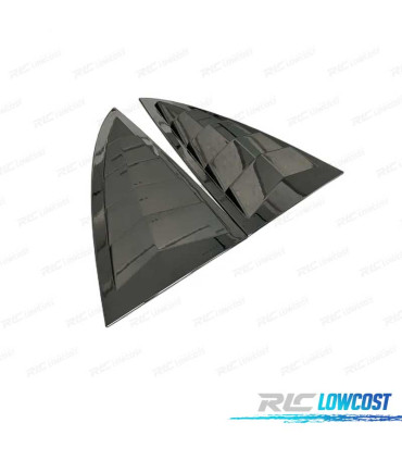 PERSIANA VIDROS LATERAIS PARA TESLA MODEL 3 17-20 PRETO BRILHANTE