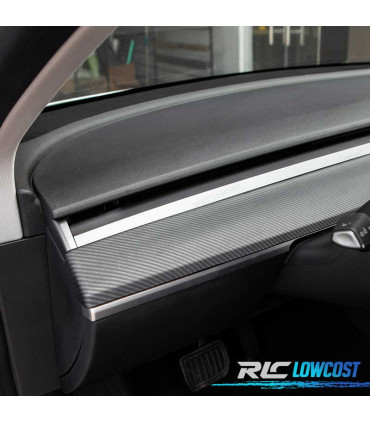 MOLDURAS INTERIOR DO HABITÁCULO TESLA MODEL 3 17-20 LOOK CARBONO