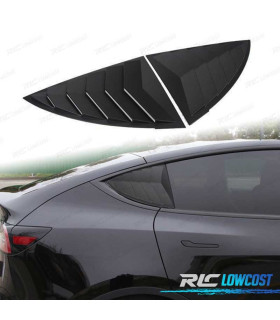 PERSIANA VIDRO LATERAL TESLA MODEL Y 20- VISUAL PRETO BRILHANTE