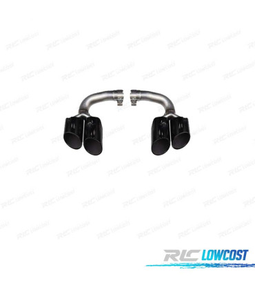 PONTEIRAS DE ESCAPE PORSCHE CAYENNE 17- LOOK S PRETO