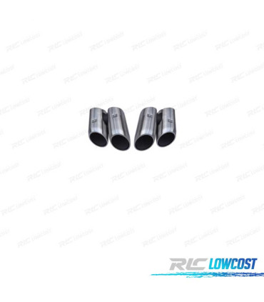 PONTEIRAS DE ESCAPE PORSCHE MACAN 18- LOOK S PRATA MATE