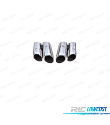 PONTEIRAS DE ESCAPE PORSCHE MACAN 18- LOOK S CROMADO