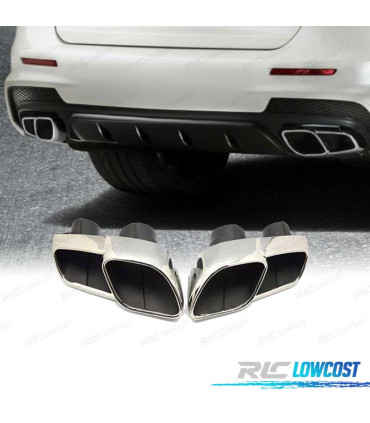 PONTEIRAS DE ESCAPE MASERATI GHIBLI 14- LOOK S CROMADO