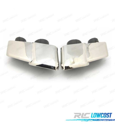 PONTEIRAS DE ESCAPE MASERATI GHIBLI 14- LOOK S CROMADO