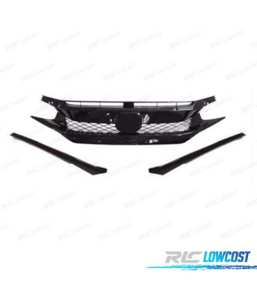 GRELHA HONDA CIVIC TYPE R 16-20 PRETO