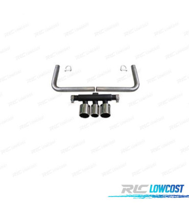 PONTEIRAS DE ESCAPE HONDA CIVIC 16- LOOK TYPE R CROMADO