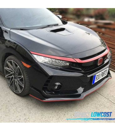 FRISOS HONDA CIVIC 16-20 LOOK TYPE R VERMELHO