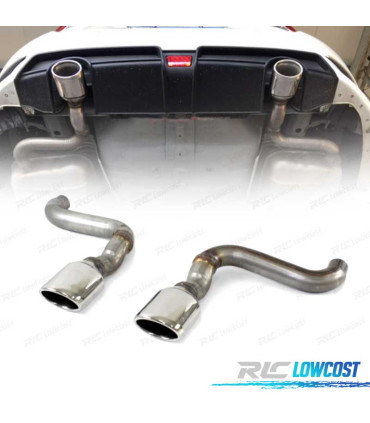 PONTEIRAS DE ESCAPE HONDA CIVIC 16-20 LOOK RR TYPE