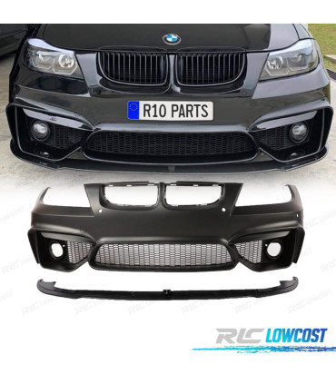 PARA-CHOQUES BMW SERIE 3 E90 E91 05-08 LOOK M4 PDC GRELHAS NEVOEIRO + SPOILER LIP