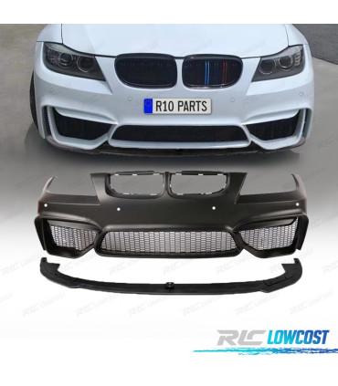 PARA-CHOQUES FRONTAL BMW E90 E91 08-12 LCI LOOK M4 PDC + SPOILER LIP