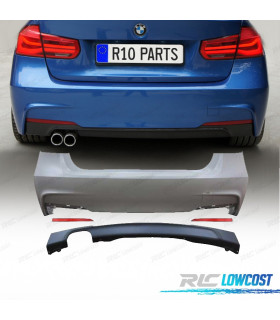 PARA-CHOQUES TRASEIRO BMW F30 12-19 LOOK M SAÍDA DUPLA