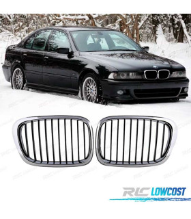 GRELHAS FRONTAIS PRETO CROMADAS BMW E39 95-03