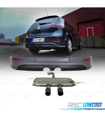 DIFUSOR VOLKSWAGEN VW GOLF 5 03-08 LOOK R32 + LINHA DE ESCAPE