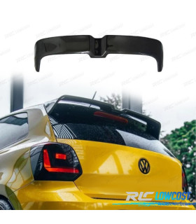 AILERON SPOILER VOLKSWAGEN VW POLO MK5 09-17 ABS LOOK OETTINGER PRETO BRILHANTE