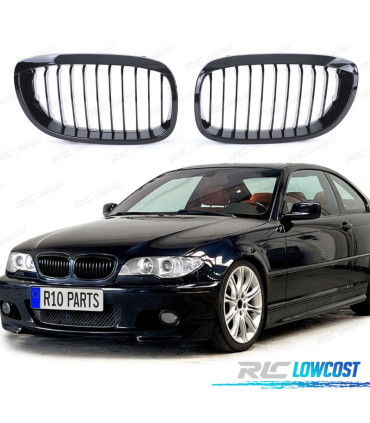 GRELHAS BMW E46 COUPE CABRIO 03-06 PRETO BRILHANTE