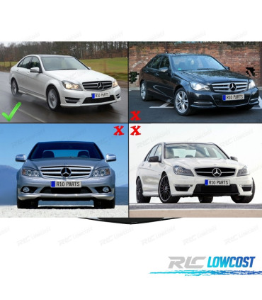 SPOILER LIP FRONTAL MERCEDES W204 AMG FACELIFT 11-13 LOOK C63