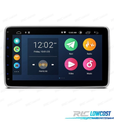 AUTO RADIO GPS 1 DIN ANDROID 14 LCD TÁCTIL 10"