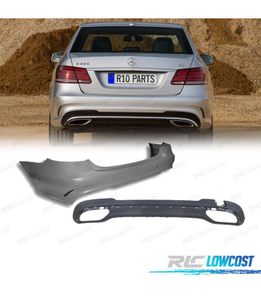 PARA-CHOQUES TRASEIRO MERCEDES CLASE E W212 14-16 LOOK AMG PDC