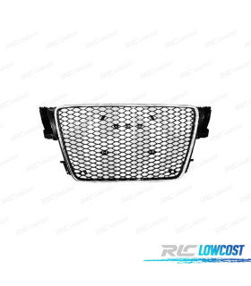 GRELHA FRONTAL AUDI A5 07-11 LOOK RS CINZA CLARO